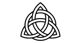 Celtic Irish 10ct Trinity Earrings