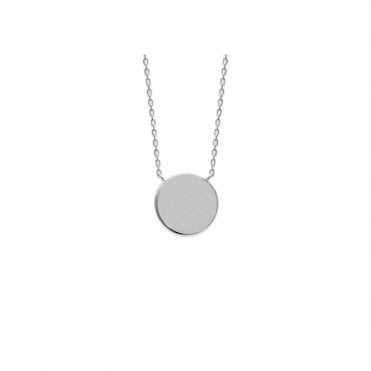Burren Silver Engravable Disc Pendant