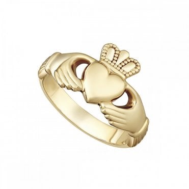 Gold Ladies Claddagh Ring