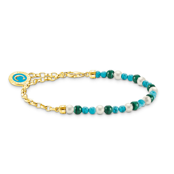 Thomas Sabo Charmista Turquoise Engravable Bracelet