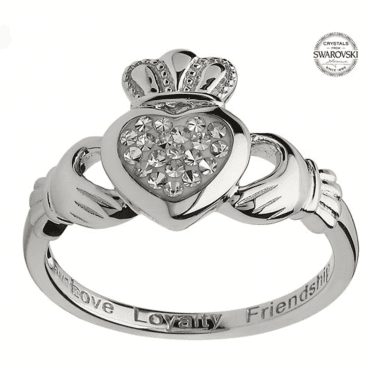 Claddagh Crystal Ring