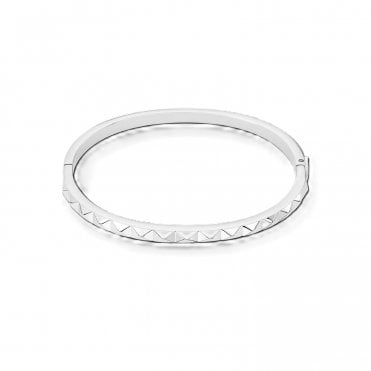 Coeur Ss Geo Cube Bangle 19cm