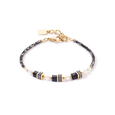 Coeur de Lion Mini Black Pearl Cube Bracelet