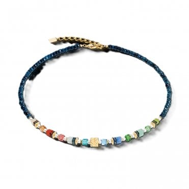 Navy Multicolour Princess Necklace