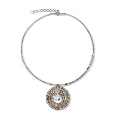Coeur de Lion Rose Disc Necklet