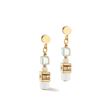 Coeur de Lion White Crystal Earrings
