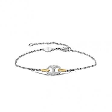 Coffee Bean Pave Bracelet