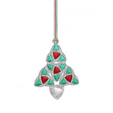 Colourd Celtic Christmas Tree Decoration