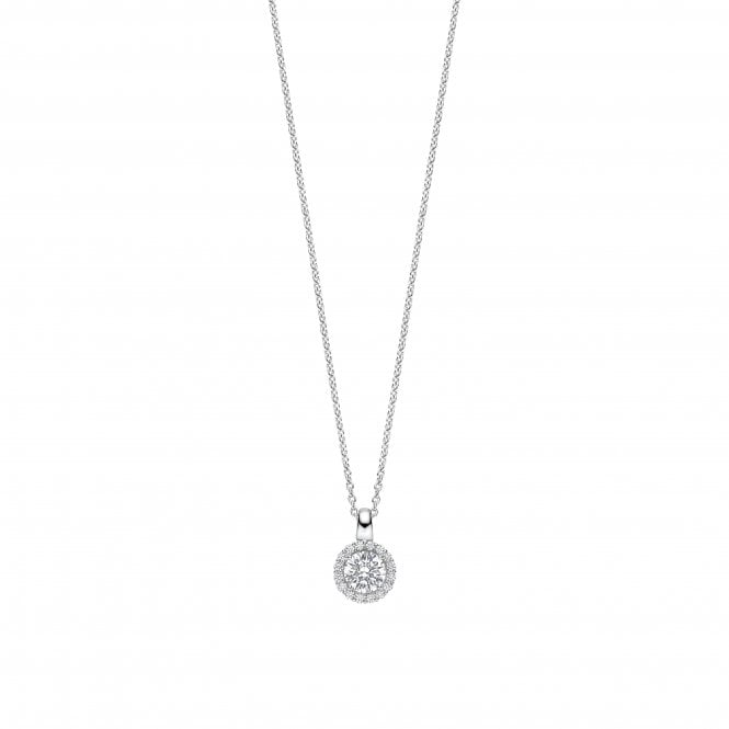 Ti Sento Cz Halo Pendant