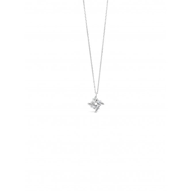 Absolute Silver Cz Pinwheel Pendant