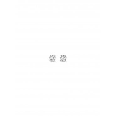 Cz Solitaire Stud Earrings