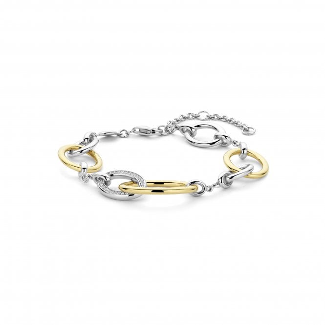 Ti Sento Elongated Oval Link Bracelet
