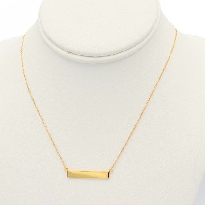 PURE Silver Engravable Bar Pendant