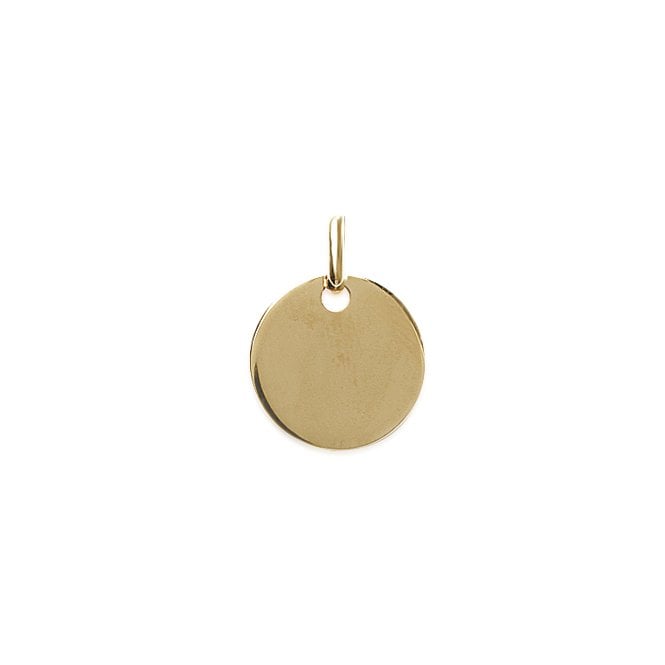 Amelie Engravable Round Disc Pendant