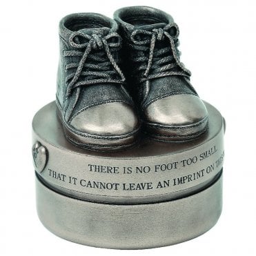 Genesis Baby Boy Booties Trinket Box
