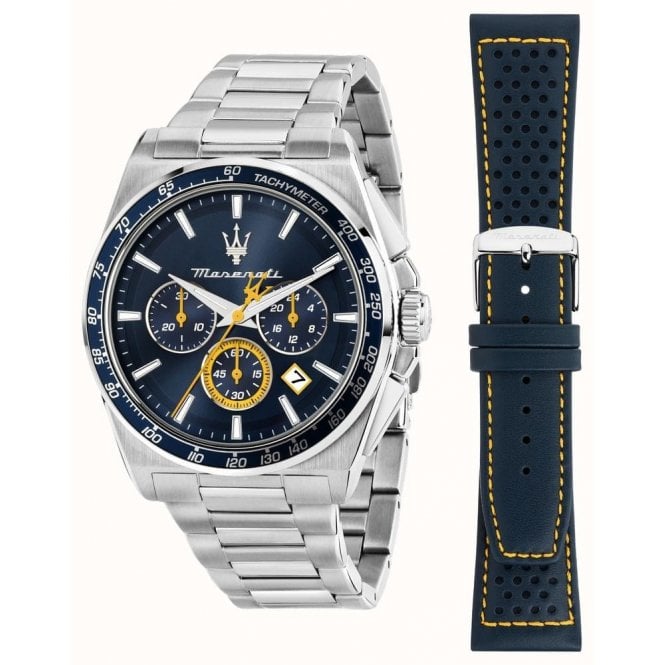 Maserati Gents Rich Blue Chronograph Dila Watch