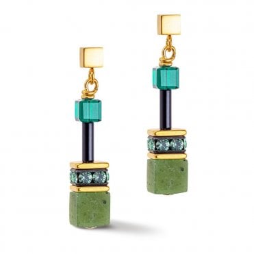 GeoCUBE® Iconic Precious earrings green
