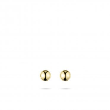Gold Ball Stud Earrings 5mm
