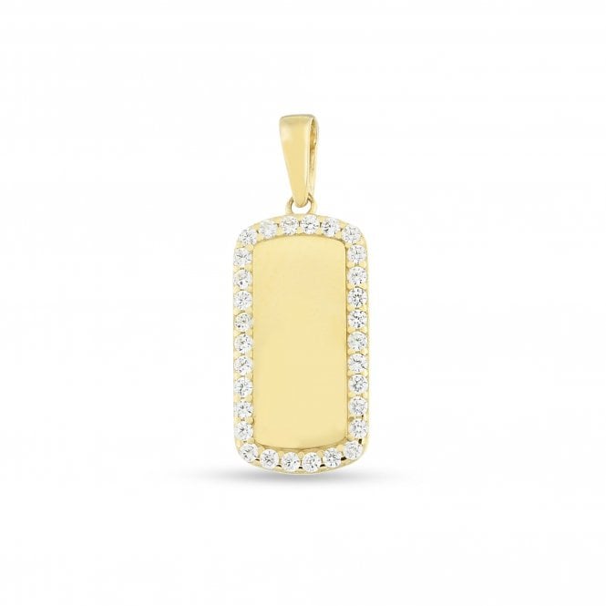 Gerry Browne Gold Gold Dog Tag Engravable Disc