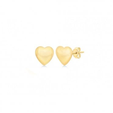 Gold Heart Earrings
