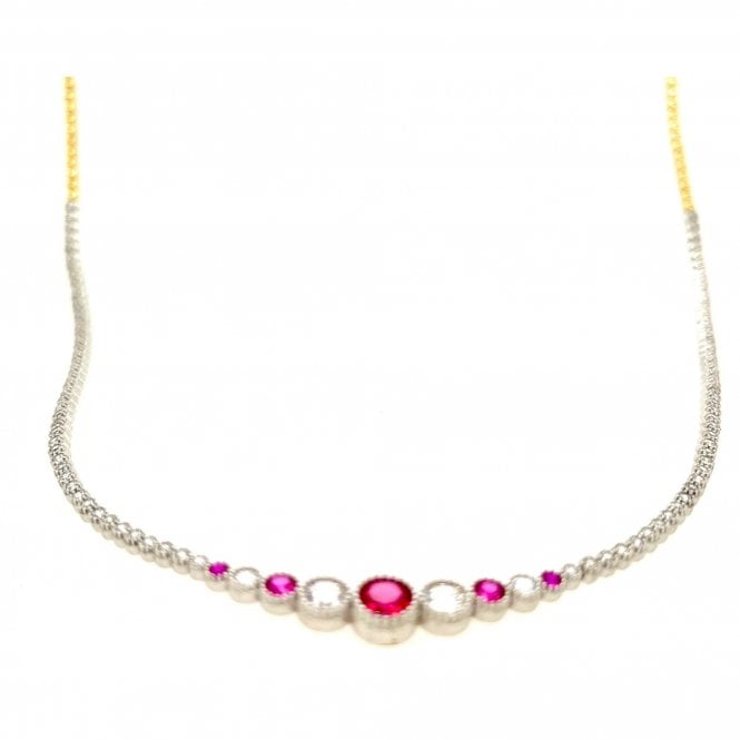 Gerry Browne Gold Gold Manmade Ruby Necklet