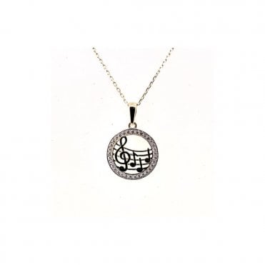Gold Music Pendant