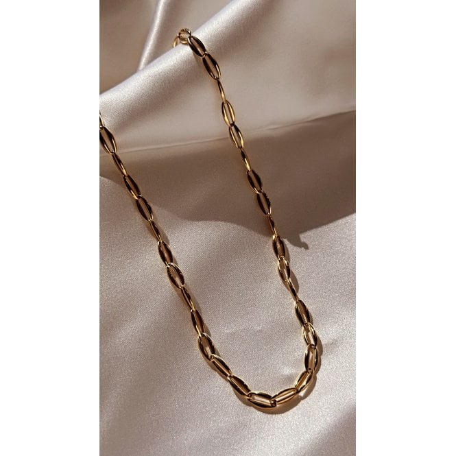Gerry Browne Gold Gold Open Oval Link Necklace