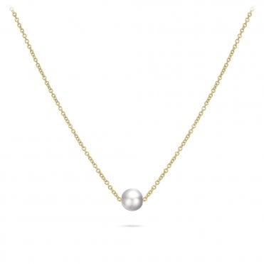 Gold Pearl Necklace