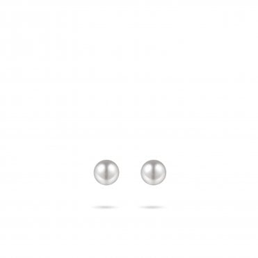 Gold Pearl Stud Earrings 5mm