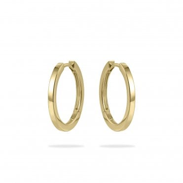 Gold Plated 20mm Hoop Earrings