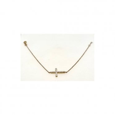 Gold Plated Cross Bracelet