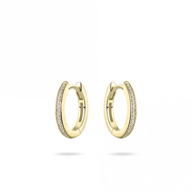 Gisser Gold Plated Hoop Earrings