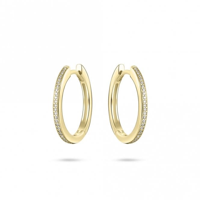 Gisser Gold Plated Hoop Earrings