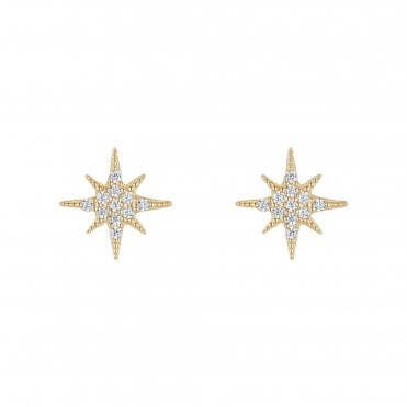 Gold Star Earrings