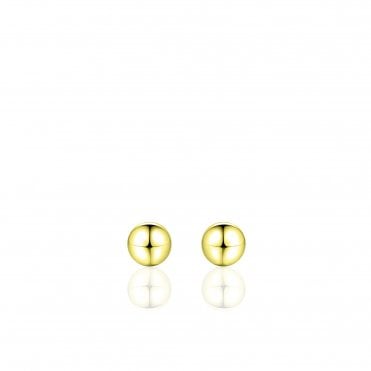 Gold Stud Earring L