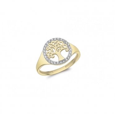 Gold Tree of Life Ring
