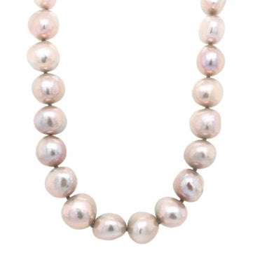 Grey Cultured Pearl Necklace