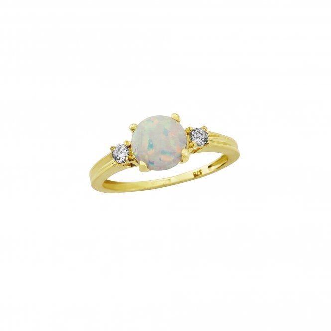 Gerry Browne Gold hana 9yg c opal cz ring