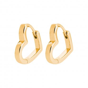 Heart Hoop Earrings