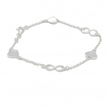 Heart Infinity Bracelet
