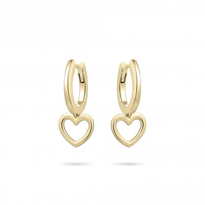 Gisser Hoop And Open Heart Charm