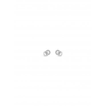 Interlocking Circle Stud Earrings