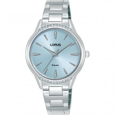 Ladies Steel Blue Dial Watch