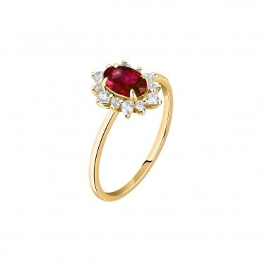 Ruby And Diamond Ring Size 14