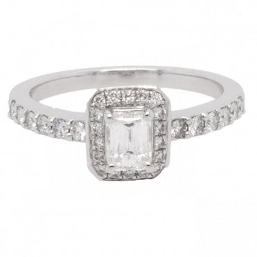 Ophelia 18ct Emerald Cut Ring