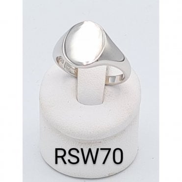 Oval Sterling Silver Ring