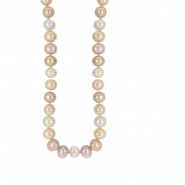Peach & Cream Pearl Necklace