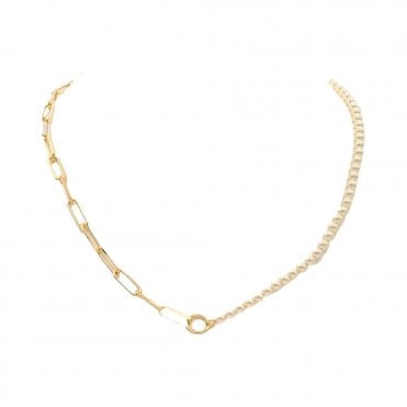 Pearl & Chain Necklet