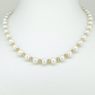 Pearl Necklet & Bracelet Set