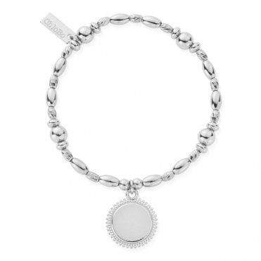 Personalised Multi Rice Moon Coin Bracelet
